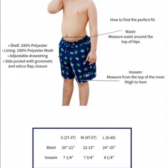 Boys Swim Bathing Suit - Picture 4 of 5